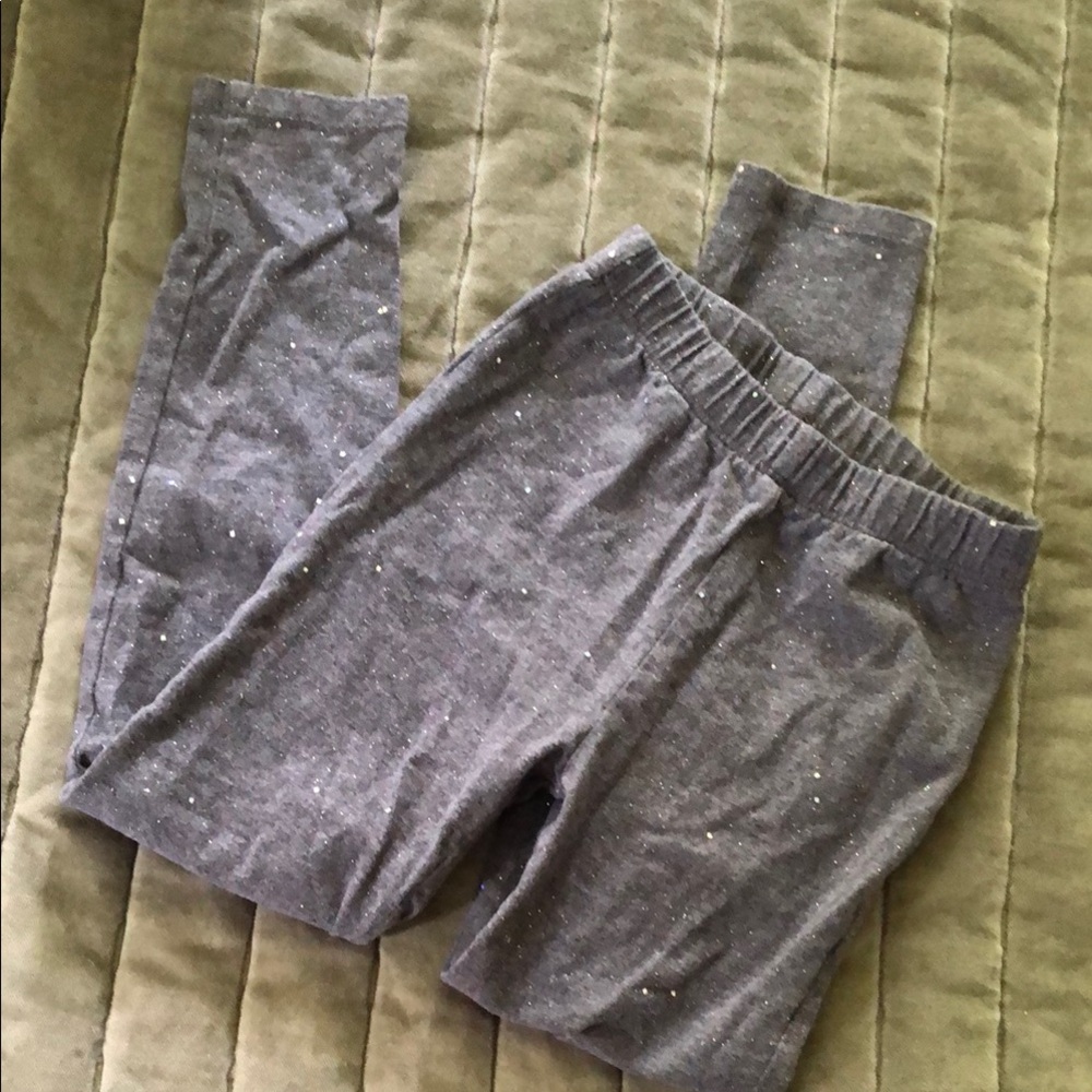 GAP Gray and Sparkles Kids Leggings